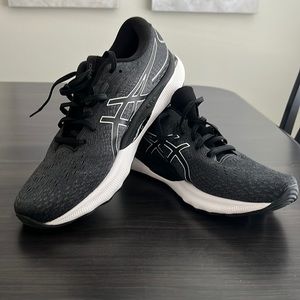 Asics GEL Nimbus 24 Mens Black White Running Sneakers Size US 11 X-Wide